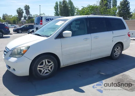 2005 Honda Odyssey Ex-L из США, поврежденный, VIN 5FNRL38605B045246